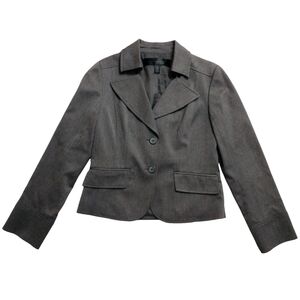 Apostrophe Luxury Is A State Of Mind Women's Gray Blazer Dress Jacket Size 2